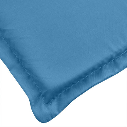 Cuscini Sedia Schiena Alta 6 Blu Mélange 120x50x4 Tessuto | homemem39