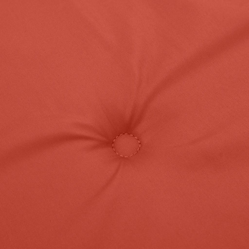 Cuscini Sedia Schiena Alta 2 Rosso Mélange 120x50x4 Tessuto | homemem39