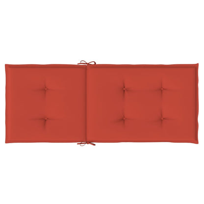 Cuscini Sedia Schiena Alta 4 Rosso Mélange 120x50x4 Tessuto | homemem39