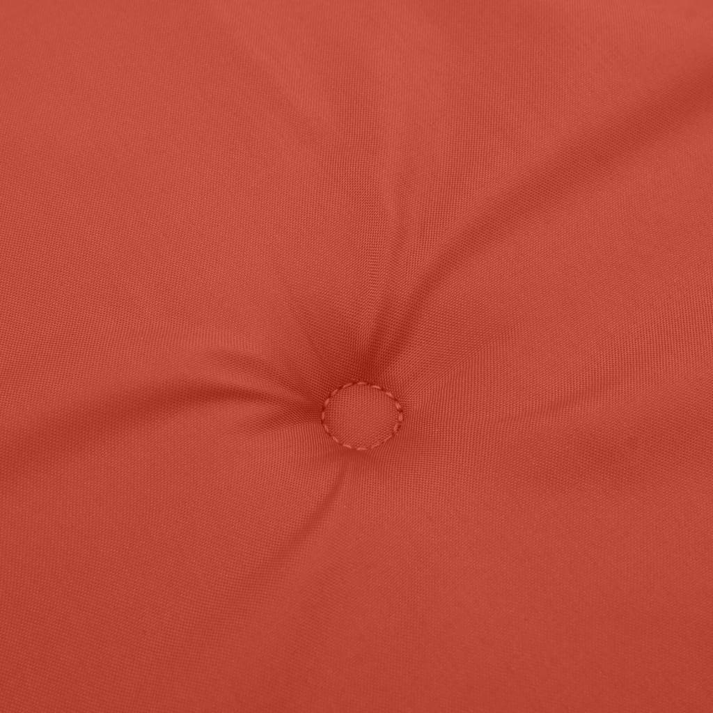 Cuscini Sedia Schiena Alta 4 Rosso Mélange 120x50x4 Tessuto | homemem39