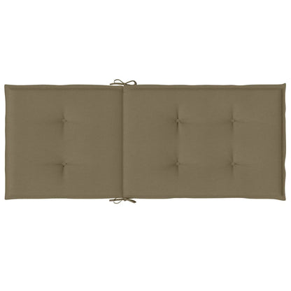 Cuscini Sedia Schiena Alta 4 Tortora Mélange 120x50x4 Tessuto | homemem39