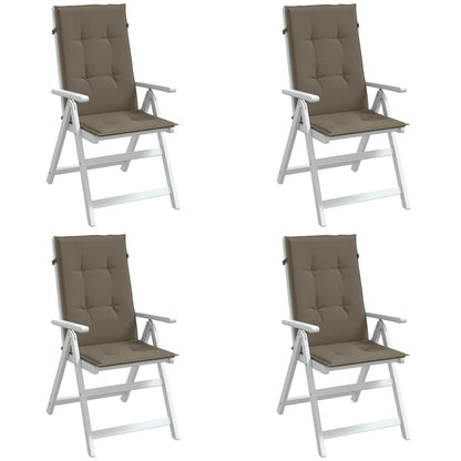 Cuscini Sedia Schiena Alta 4 Tortora Mélange 120x50x4 Tessuto | homemem39