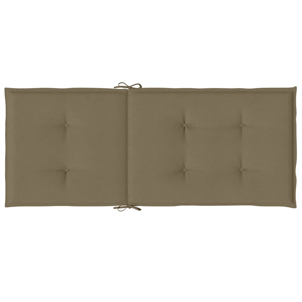 Cuscini Sedia Schiena Alta 6 Tortora Mélange 120x50x4 Tessuto | homemem39