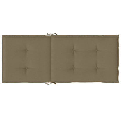 Cuscini Sedia Schiena Alta 6 Tortora Mélange 120x50x4 Tessuto | homemem39
