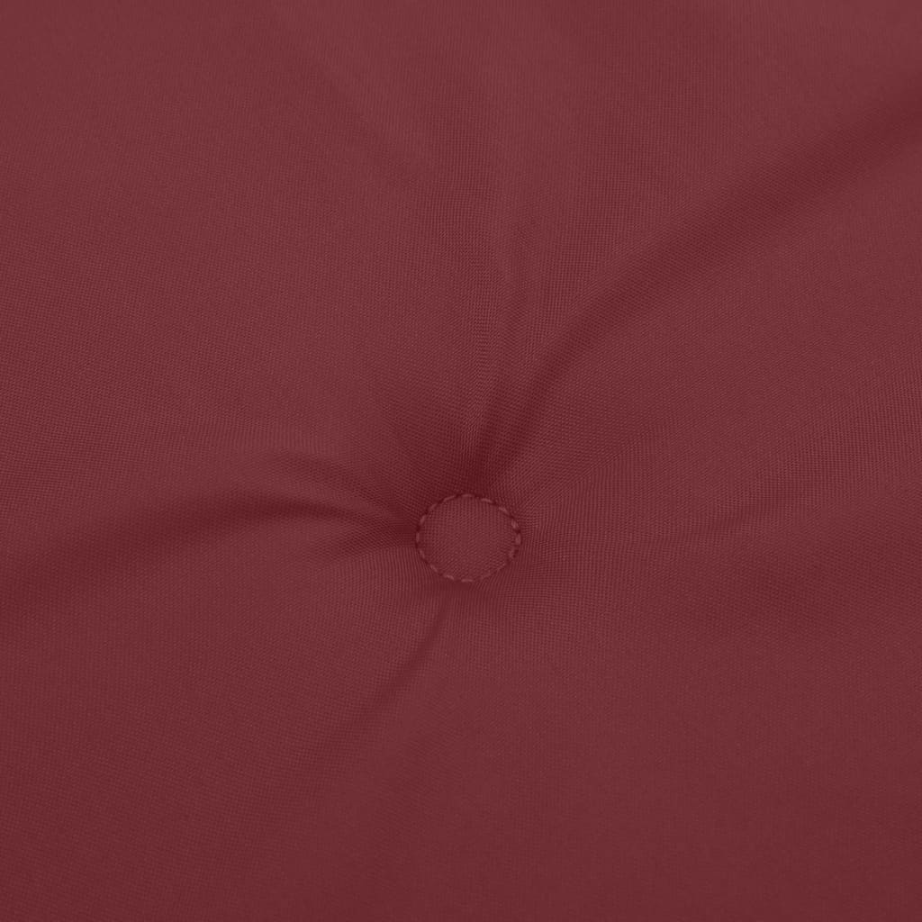 Cuscini Sedia Schiena Alta 2 Rosso Vino Mélange 120x50x4 cm | homemem39