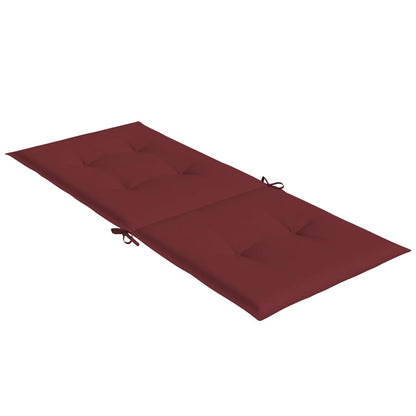 Cuscini Sedia Schiena Alta 4 Rosso Vino Mélange 120x50x4 cm | homemem39