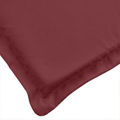Cuscini Sedia Schiena Alta 4 Rosso Vino Mélange 120x50x4 cm | homemem39