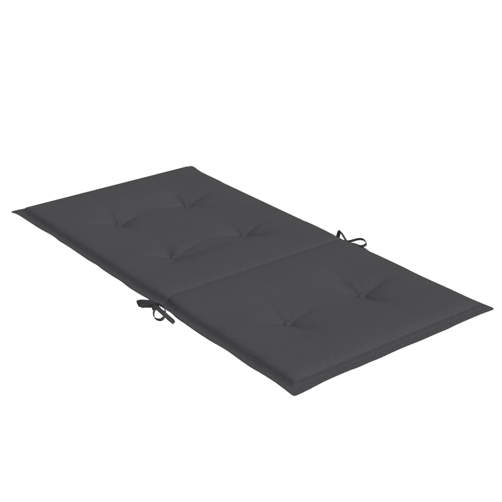 Cuscini Sedia Schiena Bassa 2 pz Antracite Mélange 100x50x4 cm | homemem39