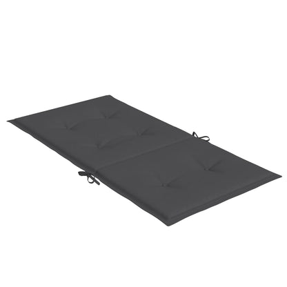 Cuscini Sedia Schiena Bassa 2 pz Antracite Mélange 100x50x4 cm | homemem39