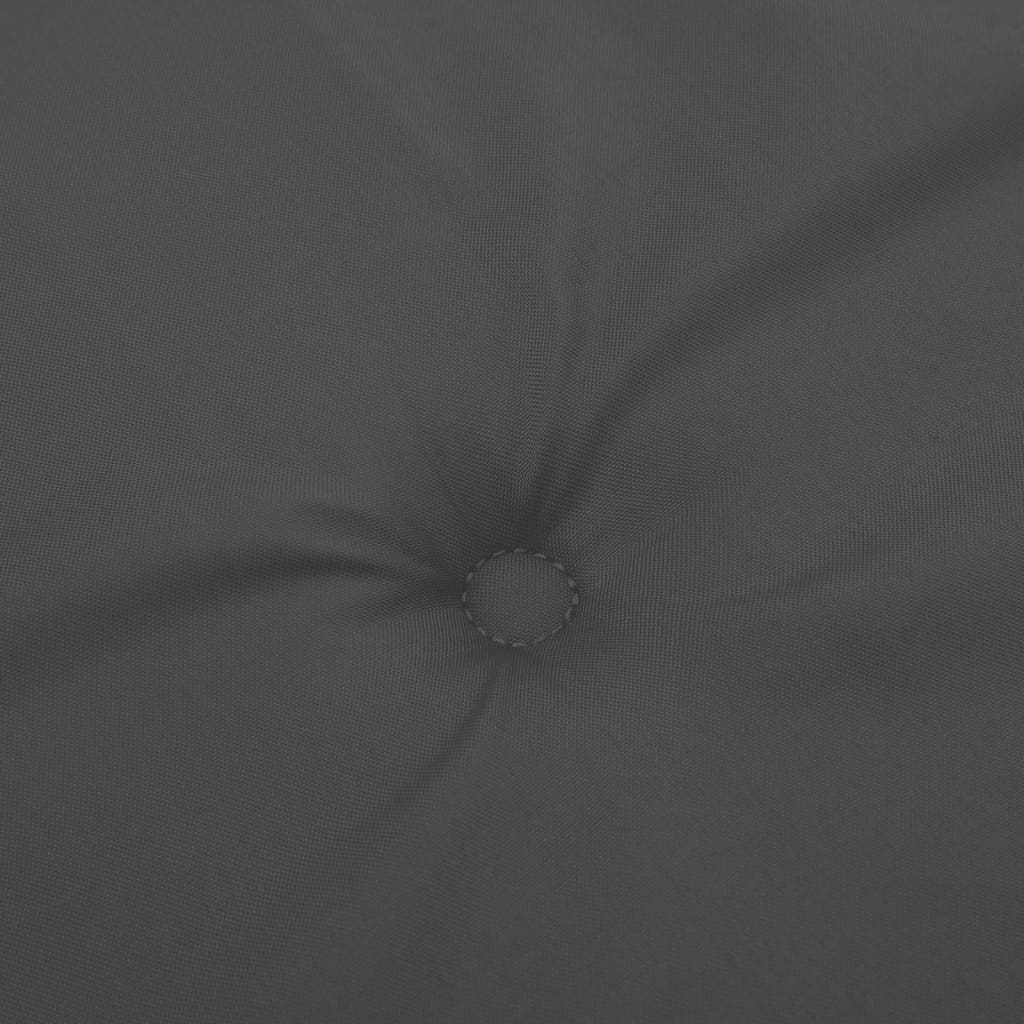 Cuscini Sedia Schiena Bassa 2 pz Antracite Mélange 100x50x4 cm | homemem39
