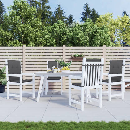 Cuscini Sedia Schiena Bassa 4 pz Antracite Mélange 100x50x4 cm | homemem39