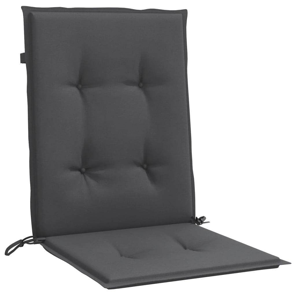 Cuscini Sedia Schiena Bassa 6 pz Antracite Mélange 100x50x4 cm | homemem39