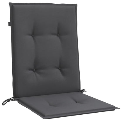 Cuscini Sedia Schiena Bassa 6 pz Antracite Mélange 100x50x4 cm | homemem39