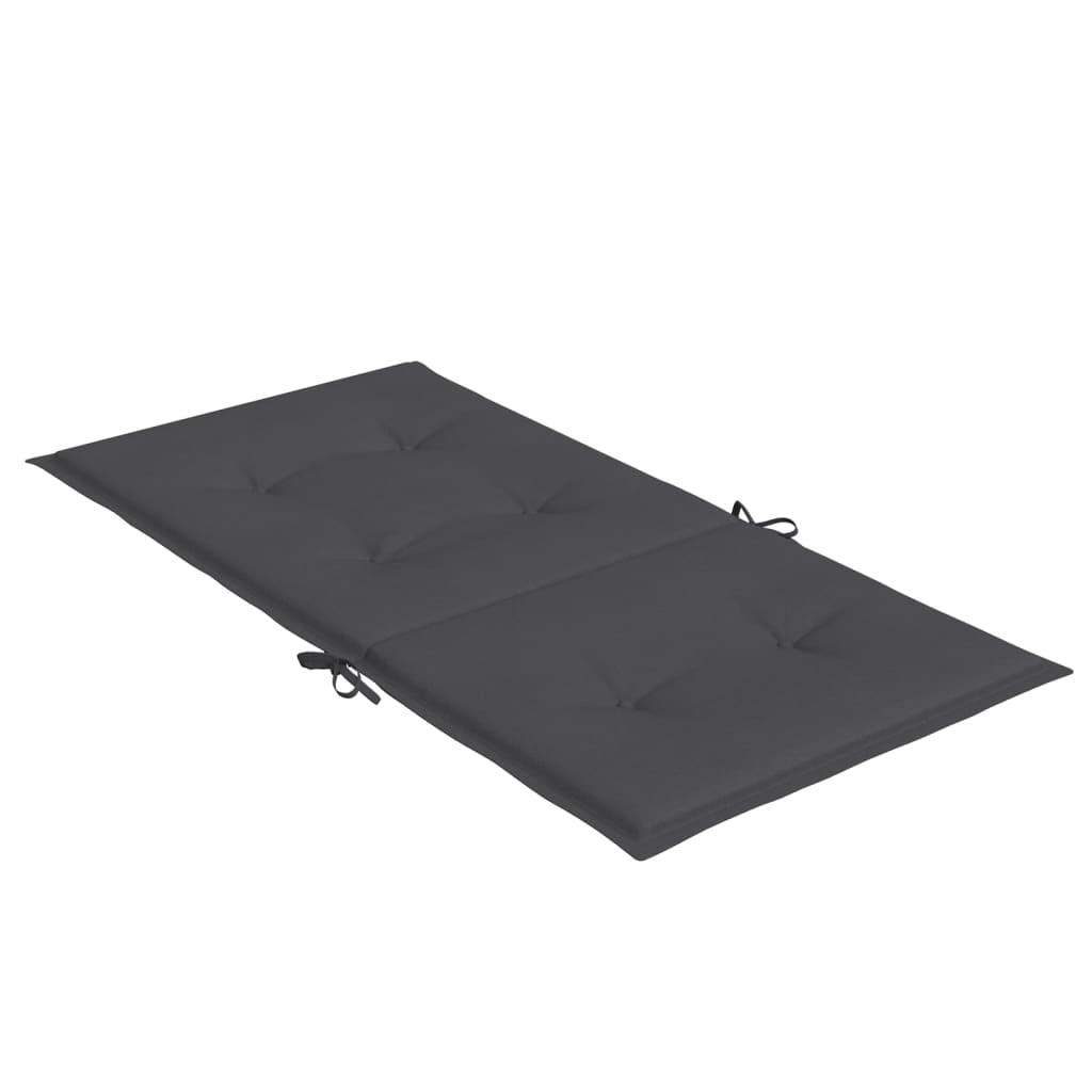 Cuscini Sedia Schiena Bassa 6 pz Antracite Mélange 100x50x4 cm | homemem39