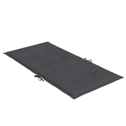 Cuscini Sedia Schiena Bassa 6 pz Antracite Mélange 100x50x4 cm | homemem39