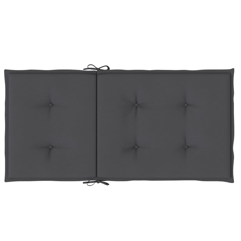 Cuscini Sedia Schiena Bassa 6 pz Antracite Mélange 100x50x4 cm | homemem39