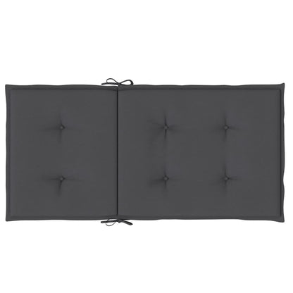 Cuscini Sedia Schiena Bassa 6 pz Antracite Mélange 100x50x4 cm | homemem39