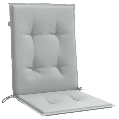 Cuscini Sedia Schiena Bassa 4 pz Grigio Mélange 100x50x4 cm | homemem39