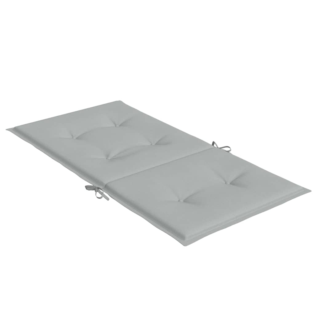 Cuscini Sedia Schiena Bassa 4 pz Grigio Mélange 100x50x4 cm | homemem39