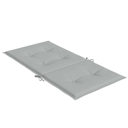 Cuscini Sedia Schiena Bassa 4 pz Grigio Mélange 100x50x4 cm | homemem39