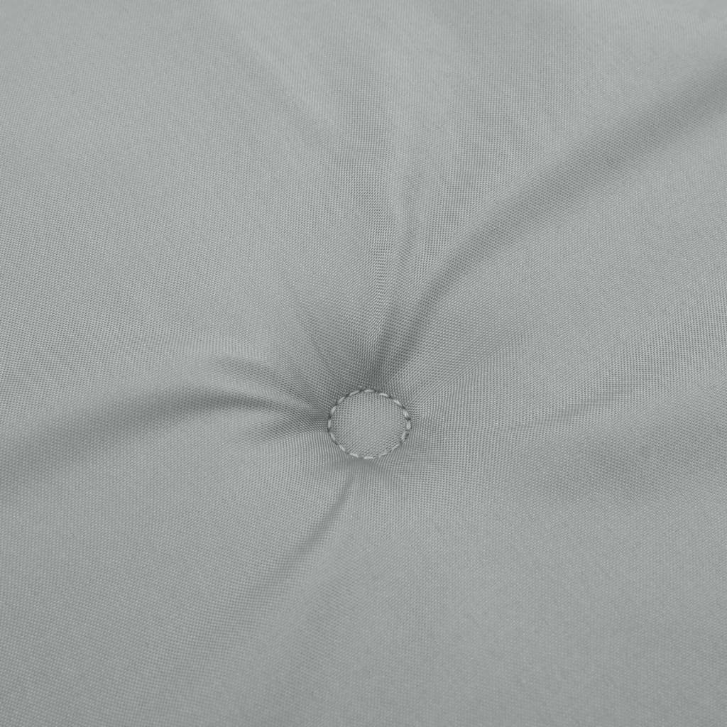 Cuscini Sedia Schiena Bassa 4 pz Grigio Mélange 100x50x4 cm | homemem39