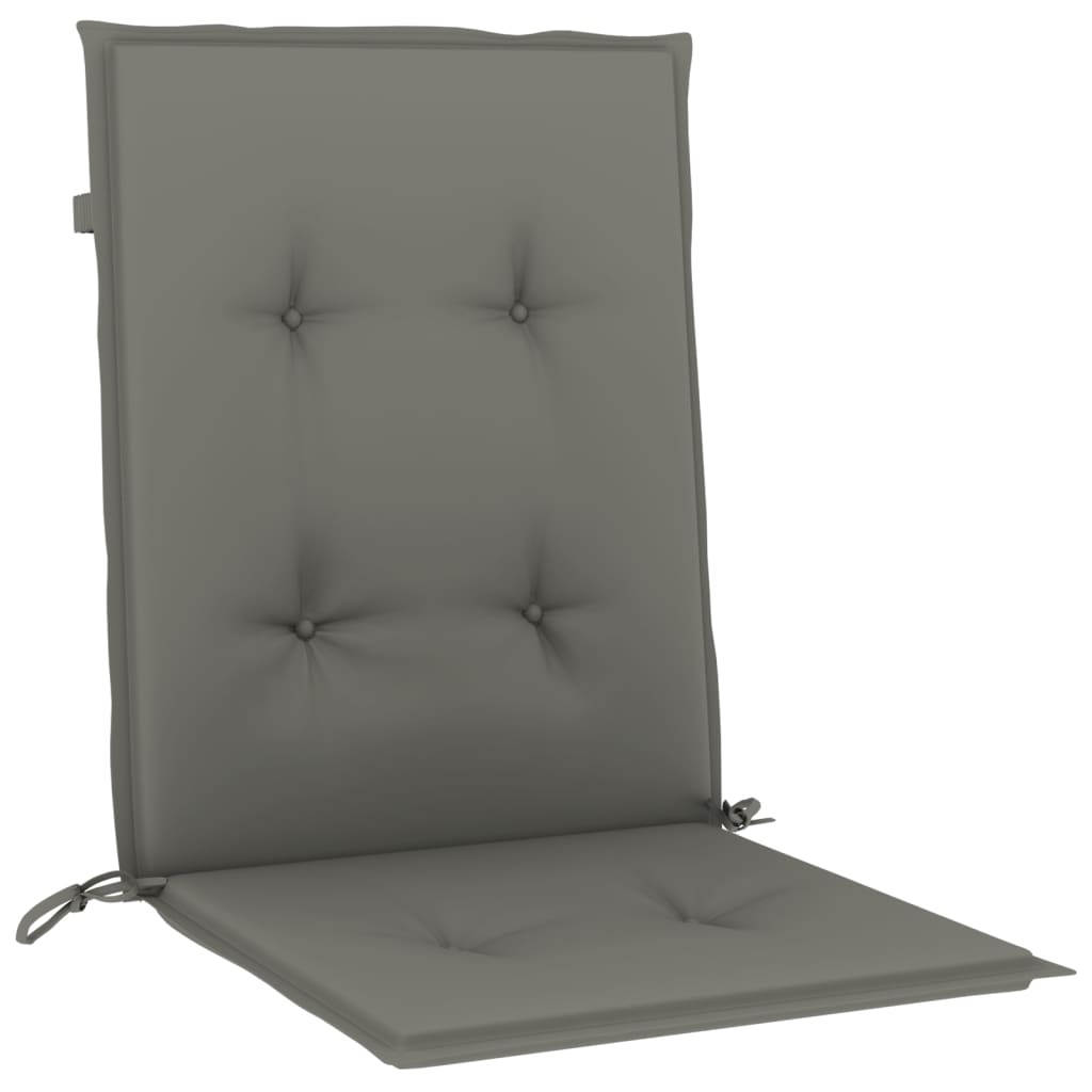 Cuscini Sedia Schiena Bassa 6 pz Grigio Mélange 100x50x4 cm | homemem39