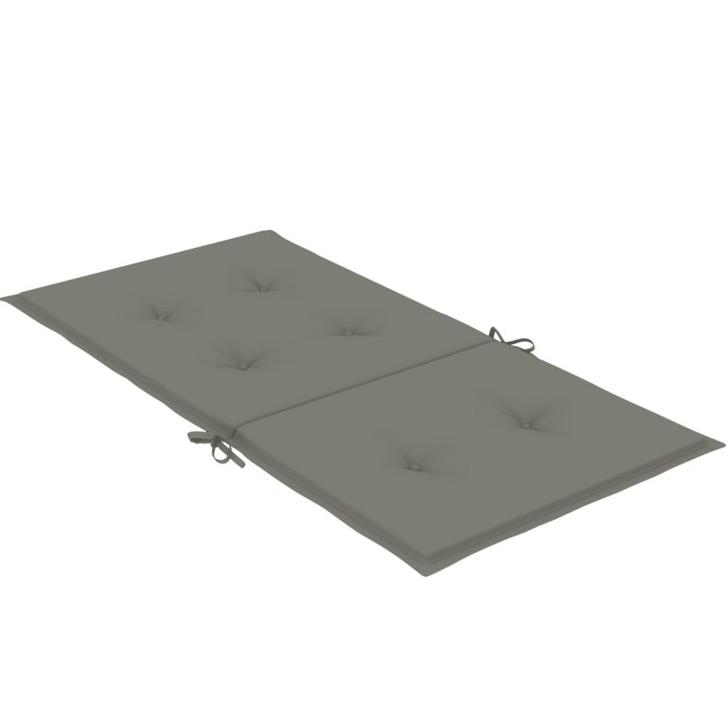 Cuscini Sedia Schiena Bassa 6 pz Grigio Mélange 100x50x4 cm | homemem39