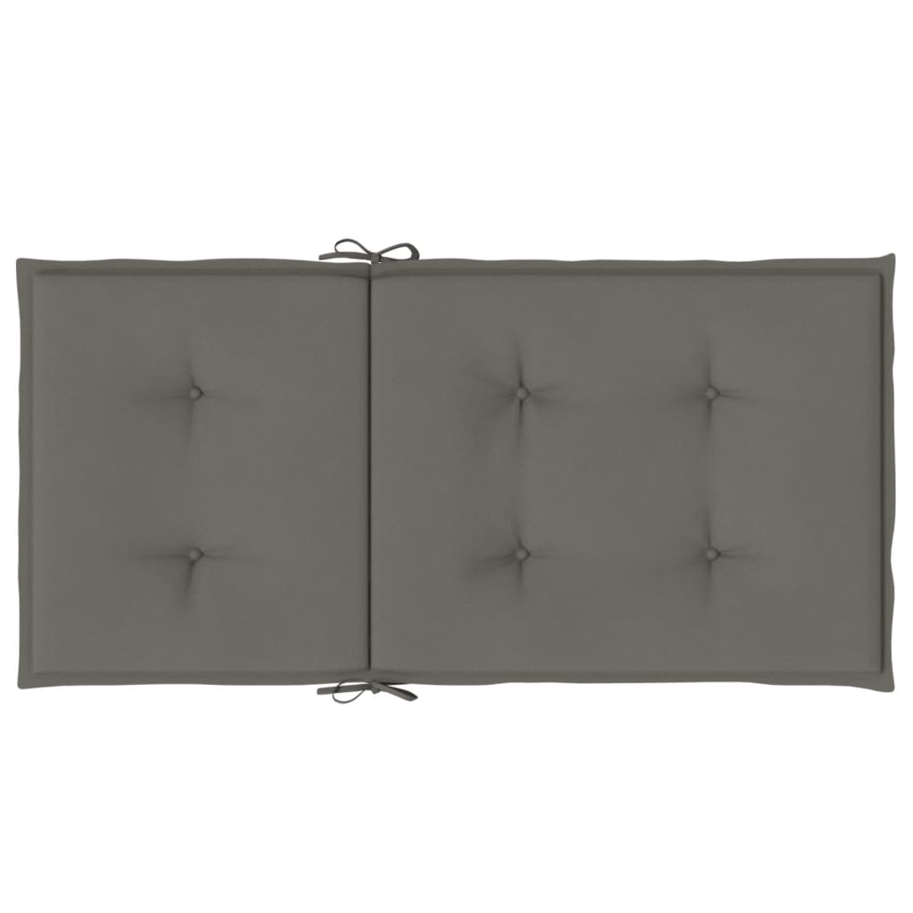 Cuscini Sedia Schiena Bassa 6 pz Grigio Mélange 100x50x4 cm | homemem39