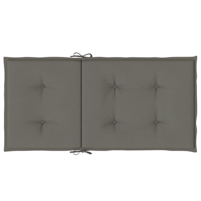 Cuscini Sedia Schiena Bassa 6 pz Grigio Mélange 100x50x4 cm | homemem39