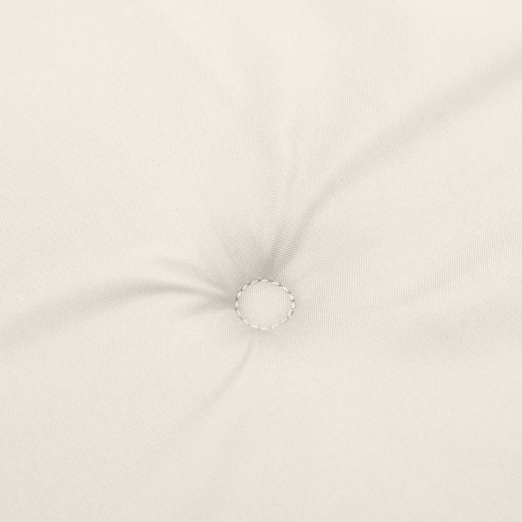 Cuscini Sedia Schiena Bassa 4 pz Crema Mélange 100x50x4 Tessuto - homemem39