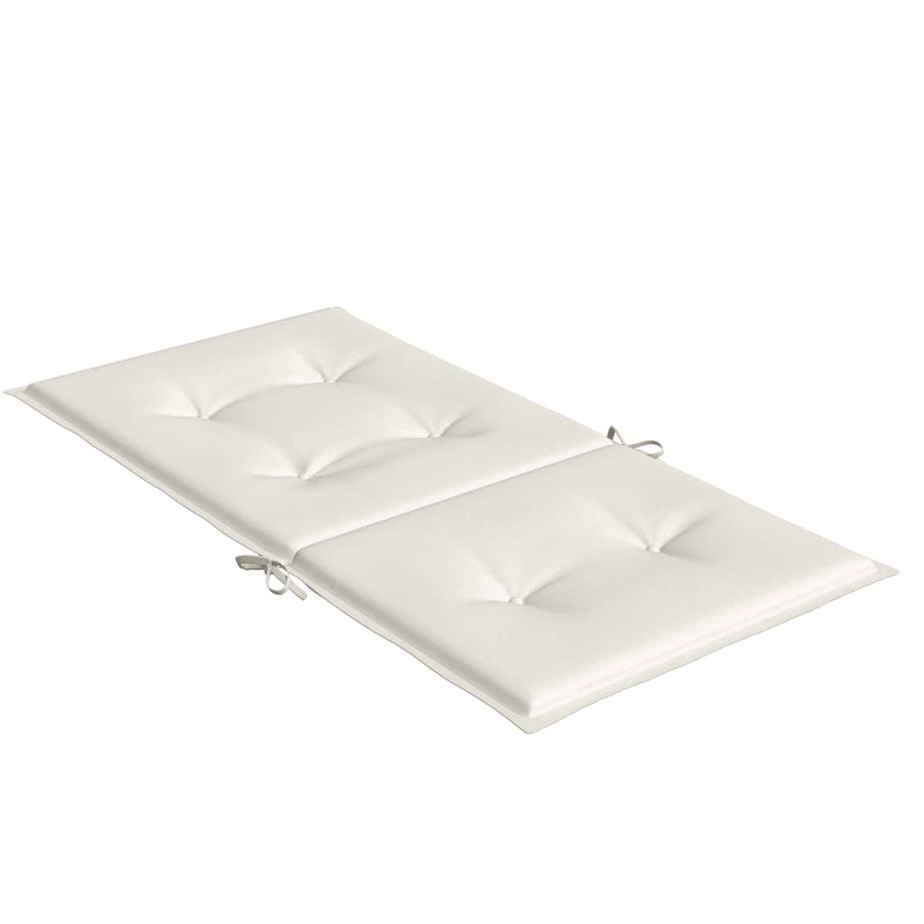 Cuscini Sedia Schiena Bassa 6 pz Crema Mélange 100x50x4 Tessuto | homemem39