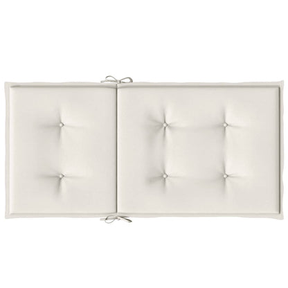 Cuscini Sedia Schiena Bassa 6 pz Crema Mélange 100x50x4 Tessuto | homemem39