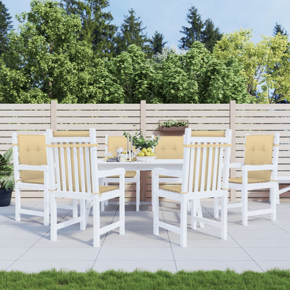 Cuscini Sedia Schiena Bassa 6 pz Beige Mélange 100x50x4 Tessuto | homemem39
