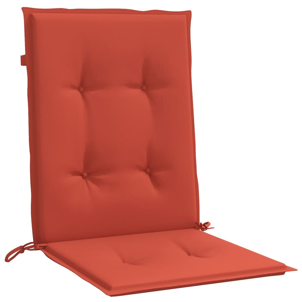 Cuscini Sedia Schiena Bassa 6 pz Rosso Mélange 100x50x4 Tessuto | homemem39
