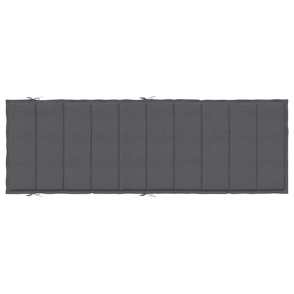 Cuscino per Lettino Prendisole Antracite Mélange 186x58x4cm | homemem39
