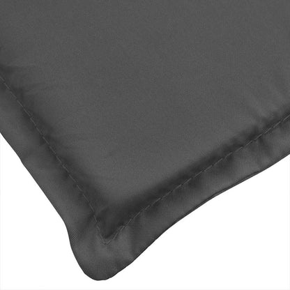 Cuscino per Lettino Prendisole Antracite Mélange 186x58x4cm | homemem39