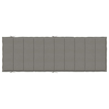 Cuscino per Lettino Prendisole Grigio Scuro Mélange 186x58x4cm | homemem39