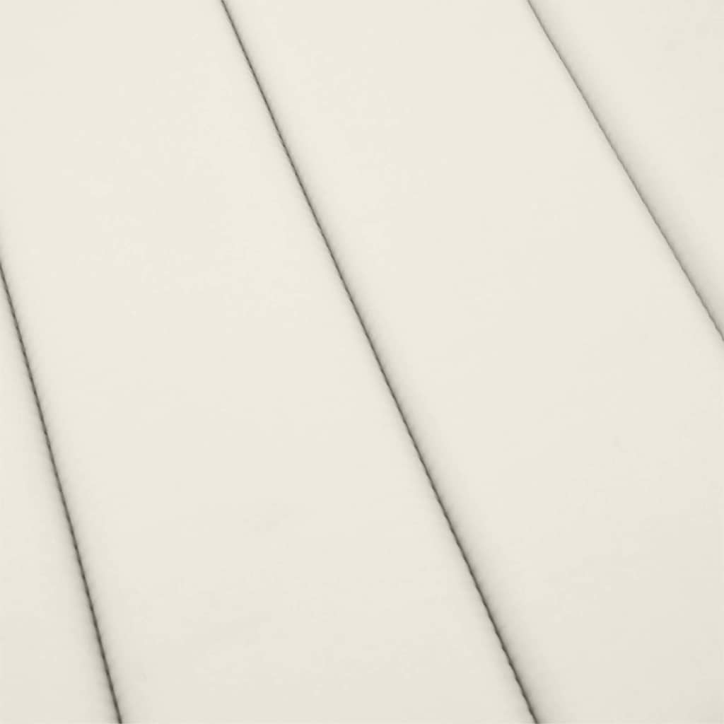 Cuscino per Lettino Prendisole Crema Mélange 186x58x4cm Tessuto | homemem39