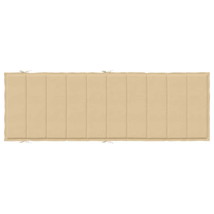Cuscino per Lettino Prendisole Beige Mélange 186x58x4cm Tessuto | homemem39