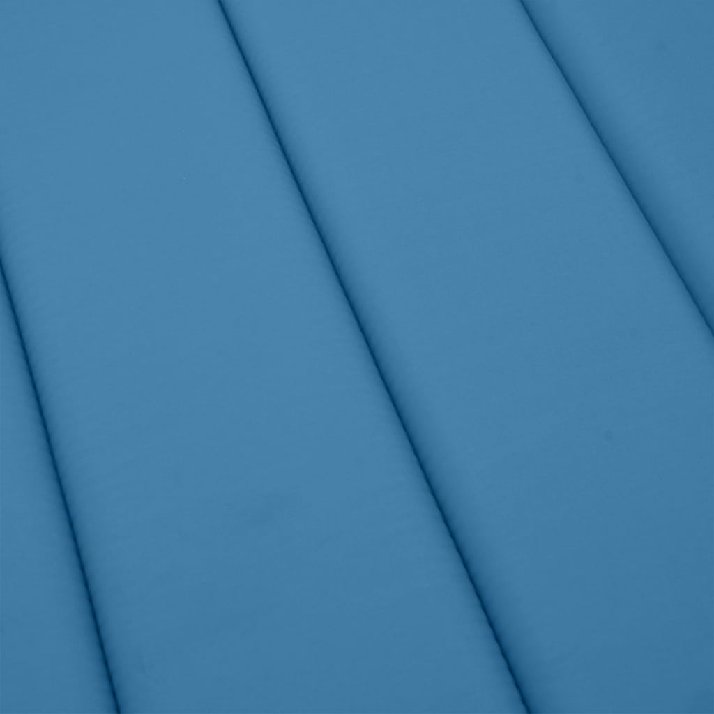 Cuscino per Lettino Prendisole Blu Mélange 186x58x4cm Tessuto | homemem39