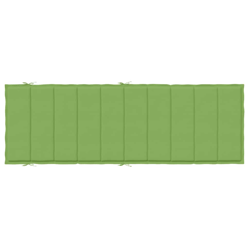 Cuscino per Lettino Prendisole Verde Mélange 186x58x4cm Tessuto | homemem39