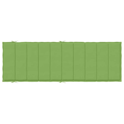 Cuscino per Lettino Prendisole Verde Mélange 186x58x4cm Tessuto | homemem39
