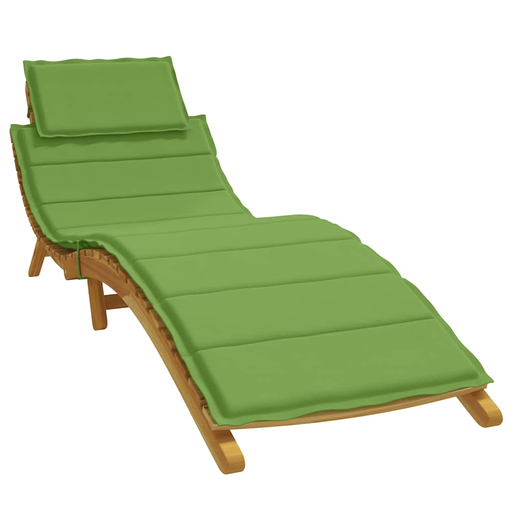 Cuscino per Lettino Prendisole Verde Mélange 186x58x4cm Tessuto | homemem39