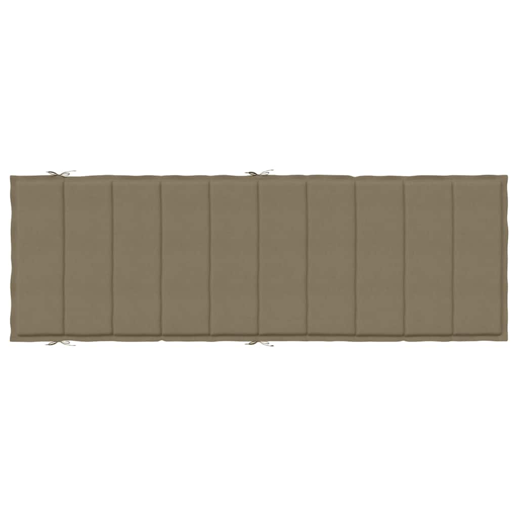 Cuscino per Lettino Prendisole Tortora Mélange 186x58x4cm | homemem39