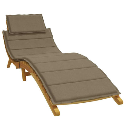 Cuscino per Lettino Prendisole Tortora Mélange 186x58x4cm | homemem39