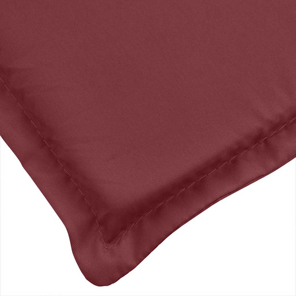 Cuscino per Lettino Prendisole Rosso Vino Mélange 186x58x4cm | homemem39