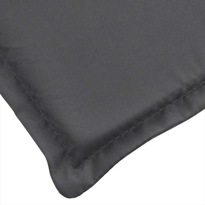Cuscino per Sdraio Antracite Mélange (75+105)x50x3cm in Tessuto | homemem39