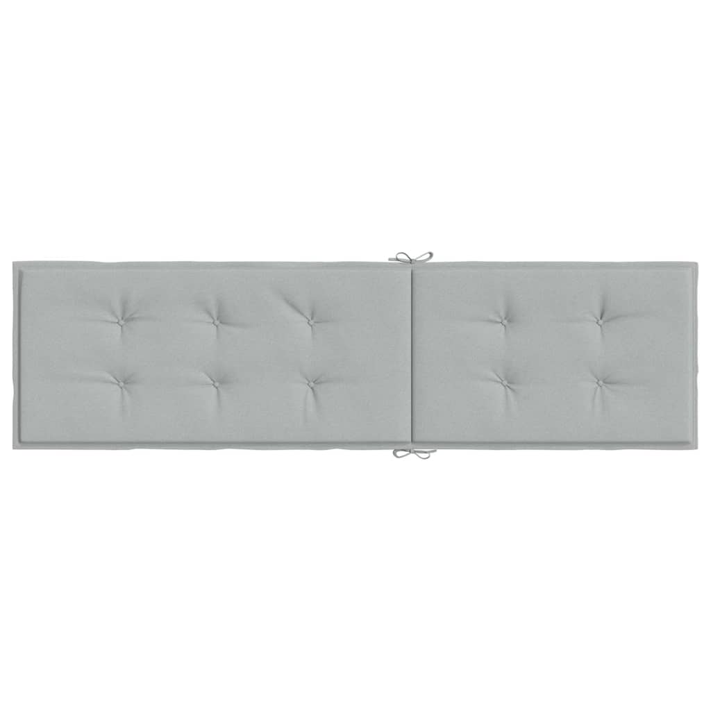 Cuscino per Sdraio Grigio Chiaro Mélange (75+105)x50x3 Tessuto | homemem39
