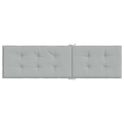 Cuscino per Sdraio Grigio Chiaro Mélange (75+105)x50x3 Tessuto | homemem39