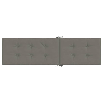 Cuscino per Sdraio Grigio Scuro Mélange (75+105) x 50 x 4 Tessuto | homemem39